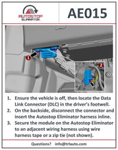 Load image into Gallery viewer, 2019-2022 Ford Transit Connect Autostop Eliminator